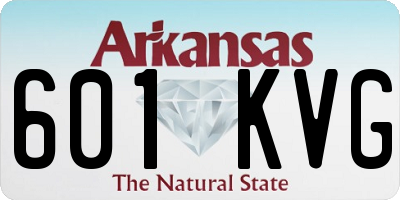 AR license plate 601KVG