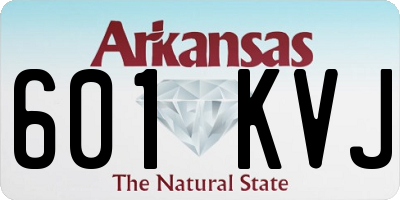 AR license plate 601KVJ