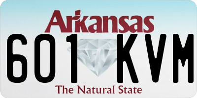 AR license plate 601KVM