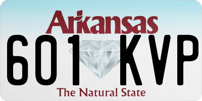AR license plate 601KVP