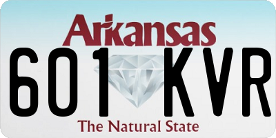 AR license plate 601KVR