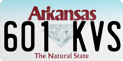 AR license plate 601KVS