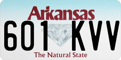 AR license plate 601KVV