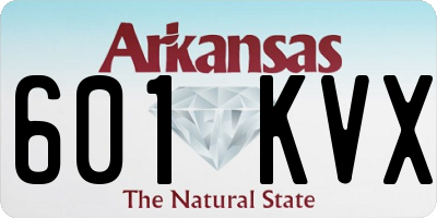 AR license plate 601KVX