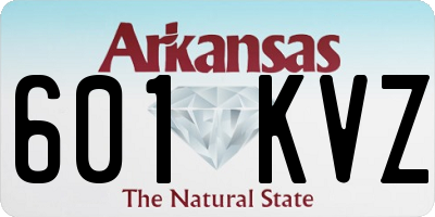 AR license plate 601KVZ