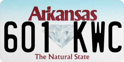 AR license plate 601KWC