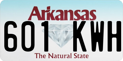 AR license plate 601KWH
