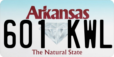 AR license plate 601KWL