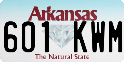 AR license plate 601KWM