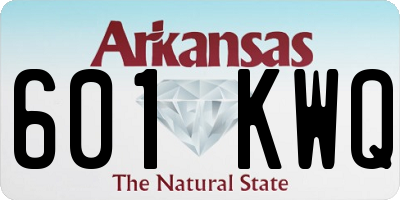 AR license plate 601KWQ