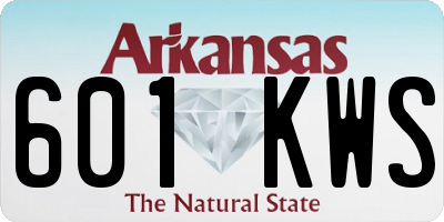 AR license plate 601KWS