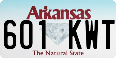AR license plate 601KWT