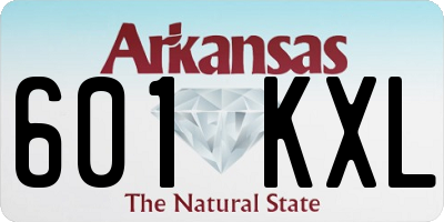 AR license plate 601KXL