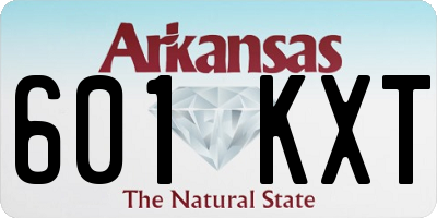 AR license plate 601KXT