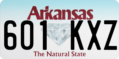 AR license plate 601KXZ