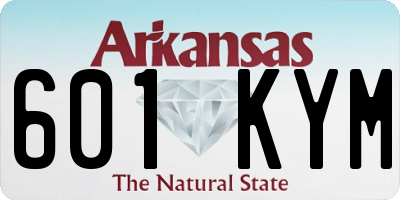 AR license plate 601KYM