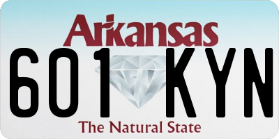 AR license plate 601KYN