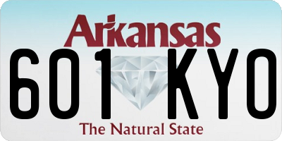 AR license plate 601KYO