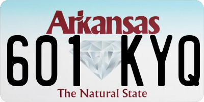 AR license plate 601KYQ