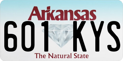 AR license plate 601KYS