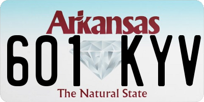 AR license plate 601KYV