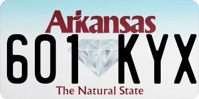 AR license plate 601KYX