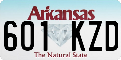 AR license plate 601KZD