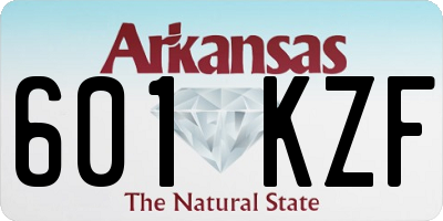 AR license plate 601KZF