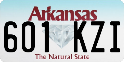AR license plate 601KZI