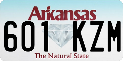 AR license plate 601KZM