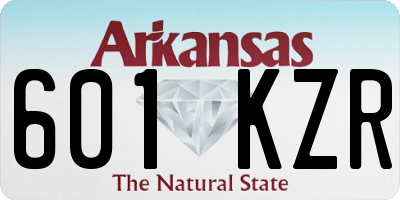 AR license plate 601KZR