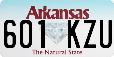 AR license plate 601KZU