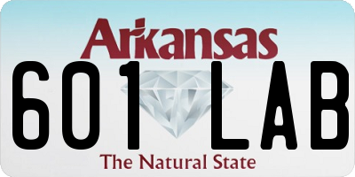 AR license plate 601LAB