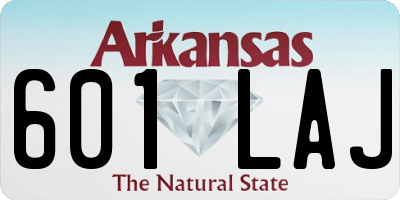 AR license plate 601LAJ