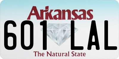 AR license plate 601LAL