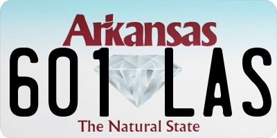 AR license plate 601LAS