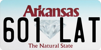 AR license plate 601LAT