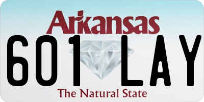 AR license plate 601LAY