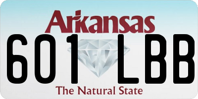 AR license plate 601LBB