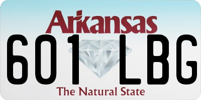 AR license plate 601LBG