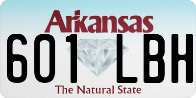 AR license plate 601LBH