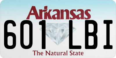 AR license plate 601LBI