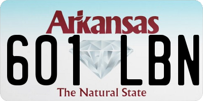 AR license plate 601LBN