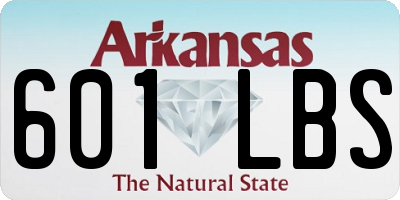 AR license plate 601LBS