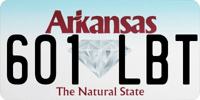 AR license plate 601LBT