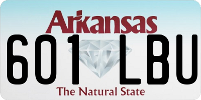 AR license plate 601LBU