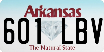 AR license plate 601LBV