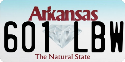 AR license plate 601LBW