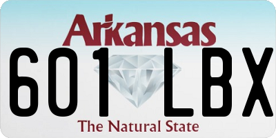 AR license plate 601LBX