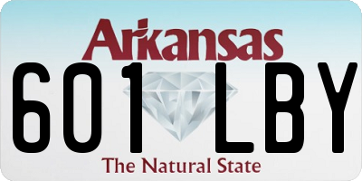 AR license plate 601LBY